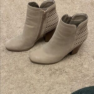 Women's Beige Ankle Boots